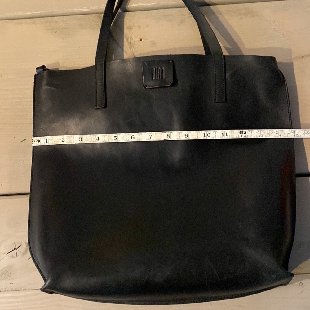 Biba Black Leather Tote - Picture 9 of 11